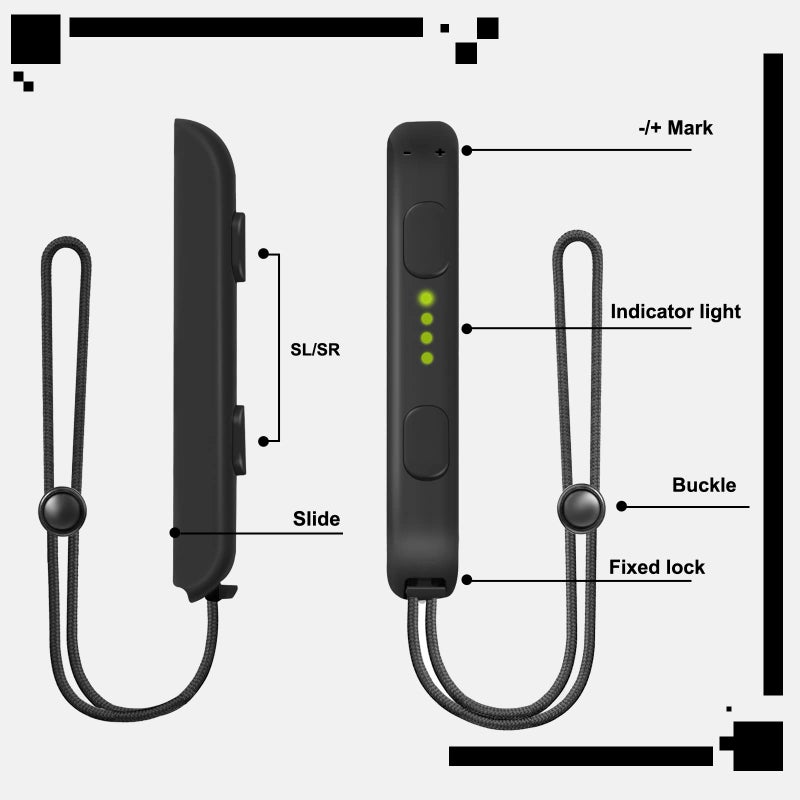 XBERSTAR 1 Pair Portable Controller Carrying Hand Strap Wrist Rope for Switch Video Games - Image 3